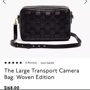 Madewell Large Transport Camera Bag - Woven - Black